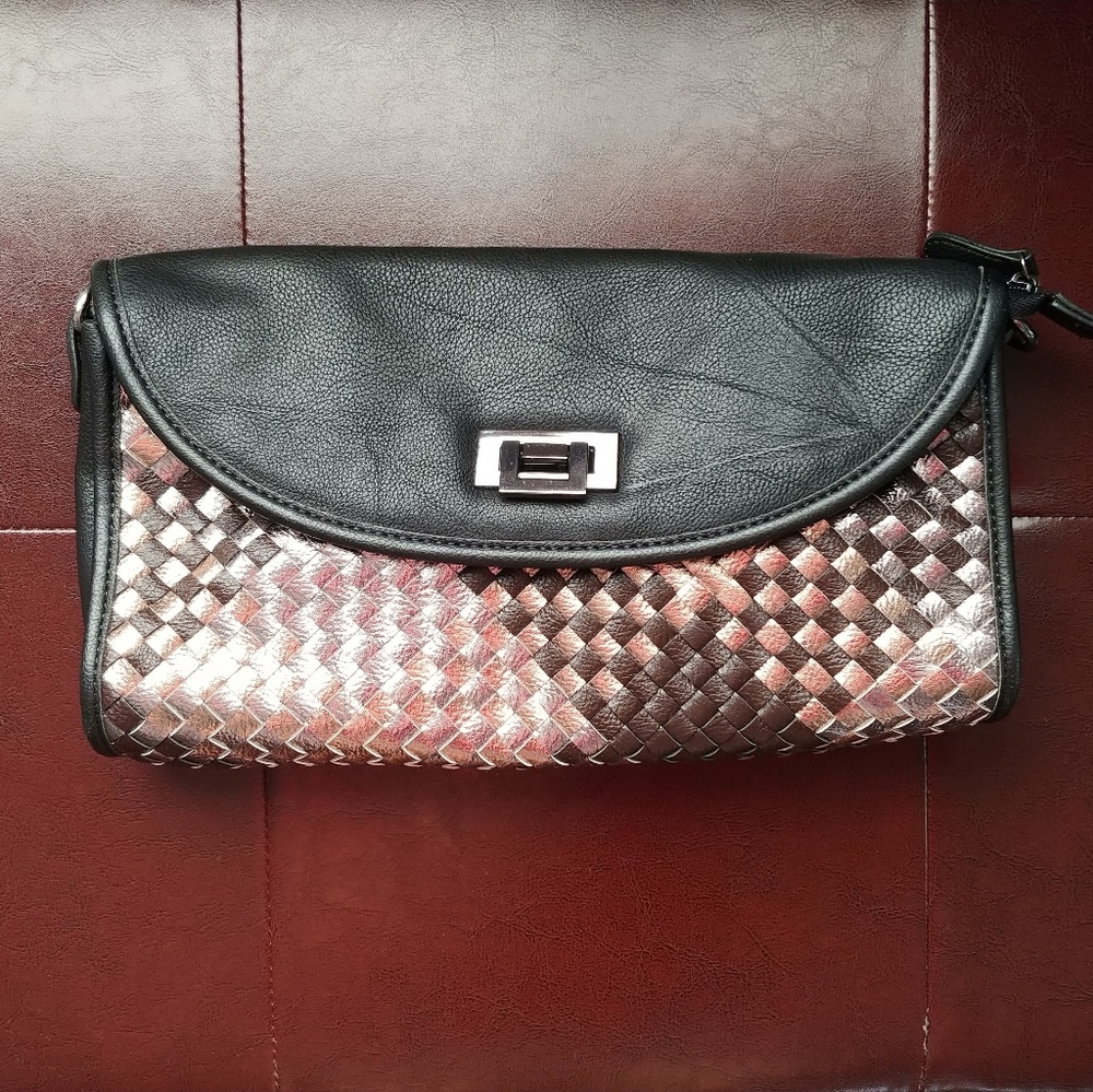 Urban Outfitters mixed woven clutch